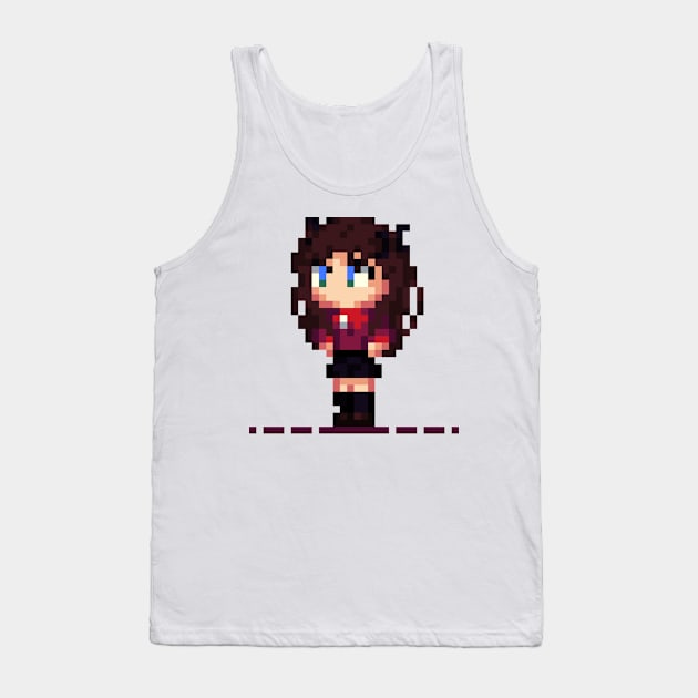 Chibi Tohsaka Rin Tank Top by rafagars